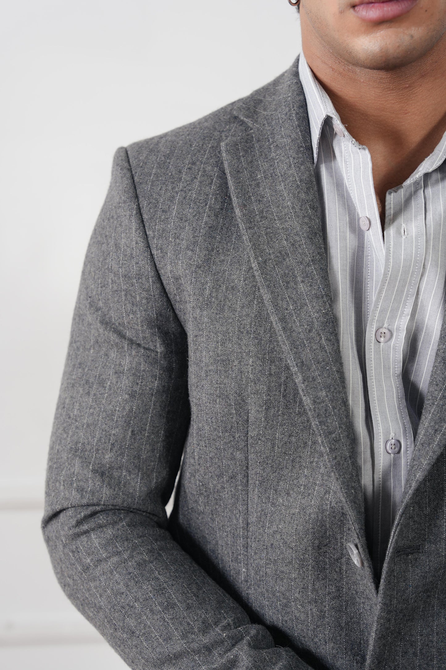 Signature Pinstripe Blazer (MWC-05)