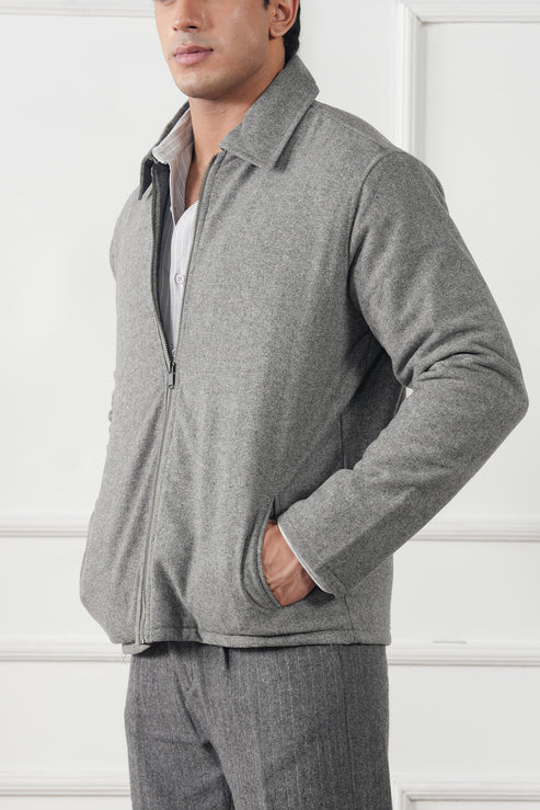 Ash grey Jacket for Men