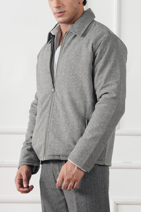Ash grey Jacket for Men