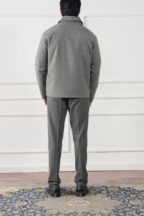 Ash grey Jacket for Men