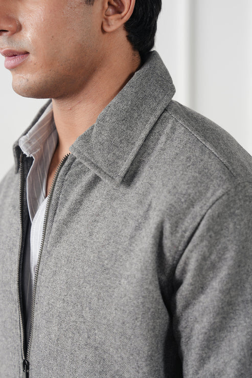 Ash grey Jacket for Men