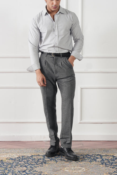 Light grey Casual Shirt for Men