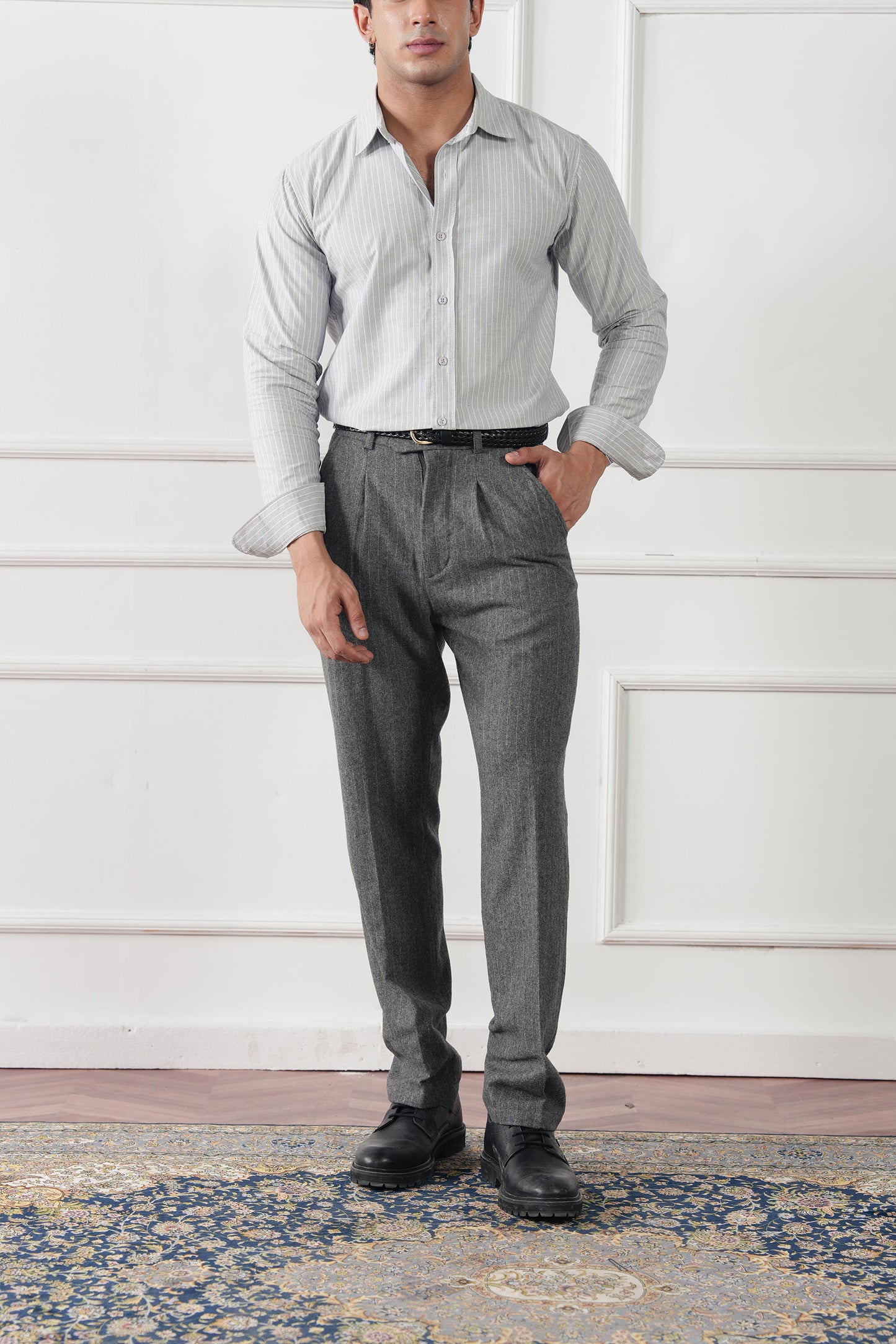 Striped Regular Fit Shirt (MCS-06)