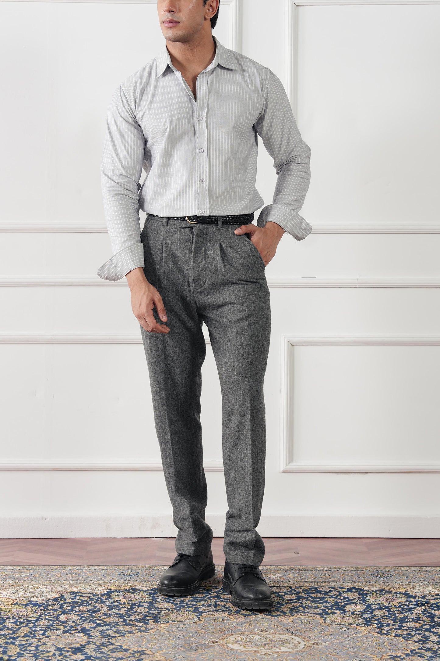 Striped Regular Fit Shirt (MCS-06)