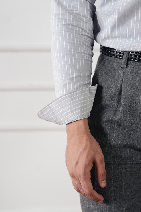 Light grey Casual Shirt for Men