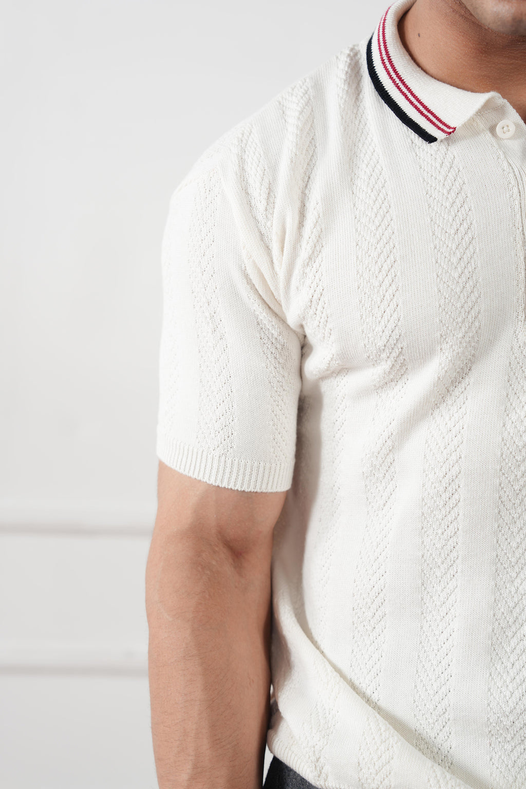 Textured Knit Polo Shirt (MKP-16)