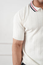 Textured Knit Polo Shirt (MKP-16)