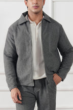 Pinstripe Wool Jacket (MWJ-08)