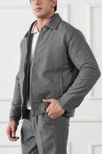 Pinstripe Wool Jacket (MWJ-08)