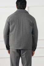 Pinstripe Wool Jacket (MWJ-08)