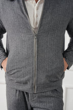 Pinstripe Wool Jacket (MWJ-08)