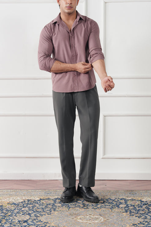 Mauve pink Casual Shirt for Men