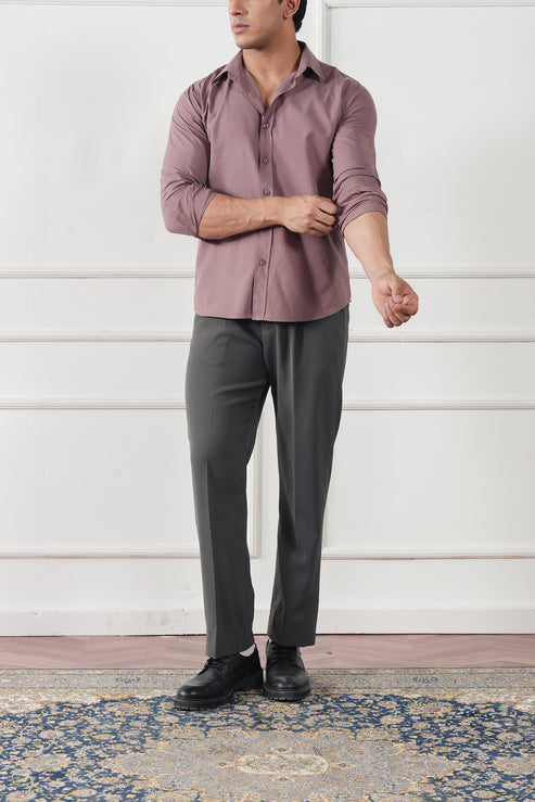 Mauve pink Casual Shirt for Men