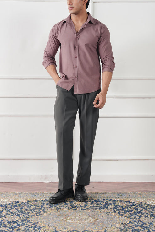 Mauve pink Casual Shirt for Men