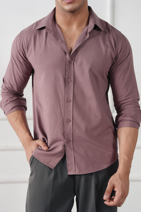 Mauve pink Casual Shirt for Men