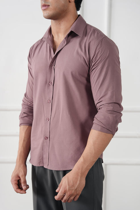 Mauve pink Casual Shirt for Men