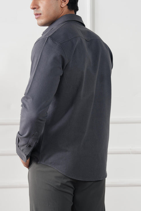 Charcoal black Casual Shirt for Men