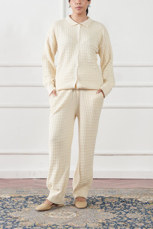 Cream Trousers for Women