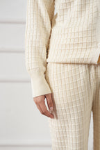 Waffle Knit Straight Trouser (WKT-03)