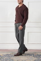 Quarter Zip Knit Sweater (MKZ-03)