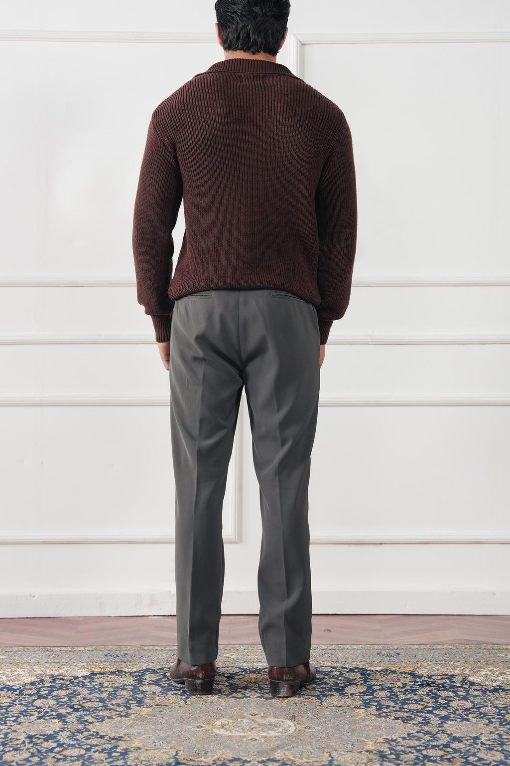 Quarter Zip Knit Sweater (MKZ-03)