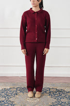 Waffle Knit Straight Trouser (WKT-04)