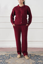 Waffle Knit Straight Trouser (WKT-04)