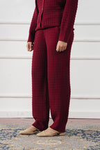 Waffle Knit Straight Trouser (WKT-04)