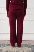 Waffle Knit Straight Trouser (WKT-04)