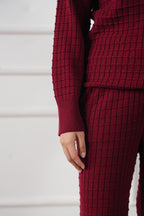 Waffle Knit Straight Trouser (WKT-04)