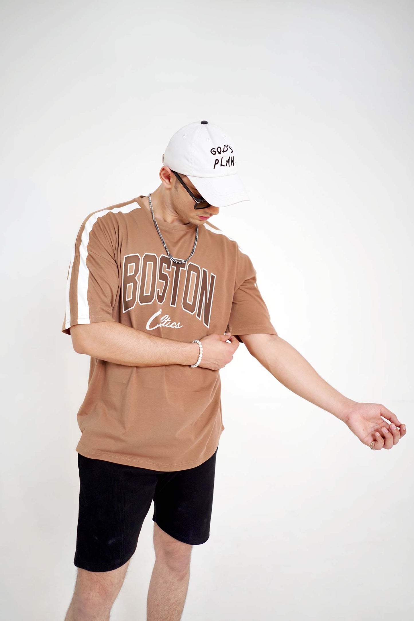 Boston Brown Oversized Tee