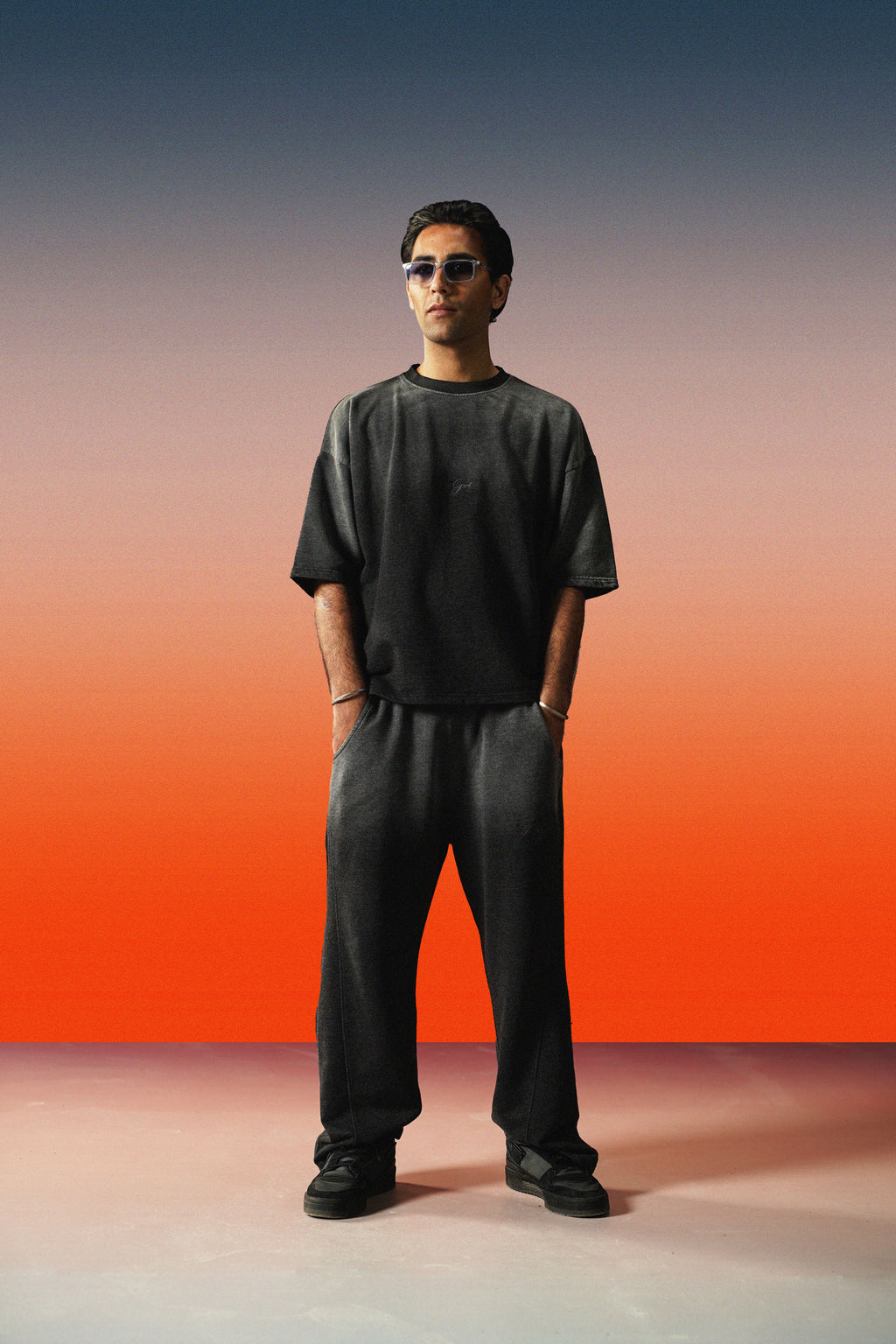 Gradient Washed Relaxed Fit Trouser
