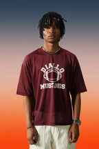 Mustangs Redwine Mesh Oversized Tee