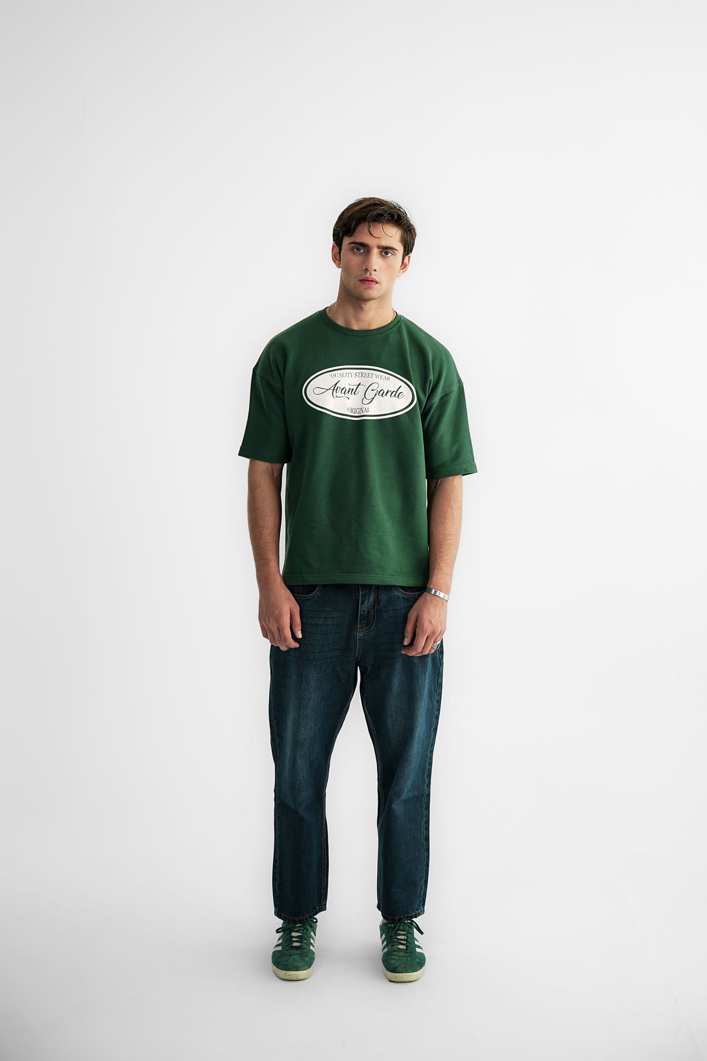 AG 00 Green Oversized Heavyweight Tee