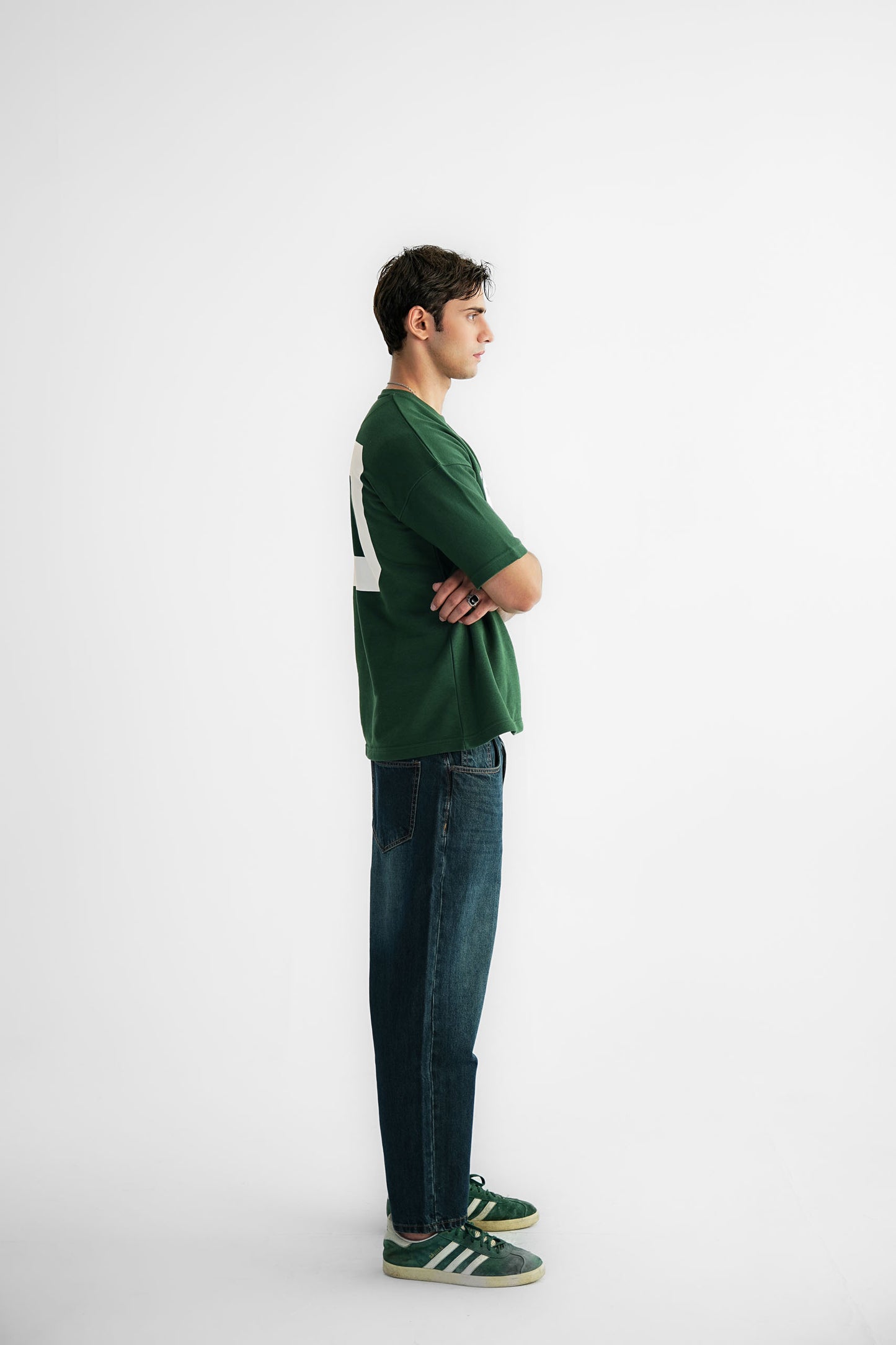 AG 00 Green Oversized Heavyweight Tee