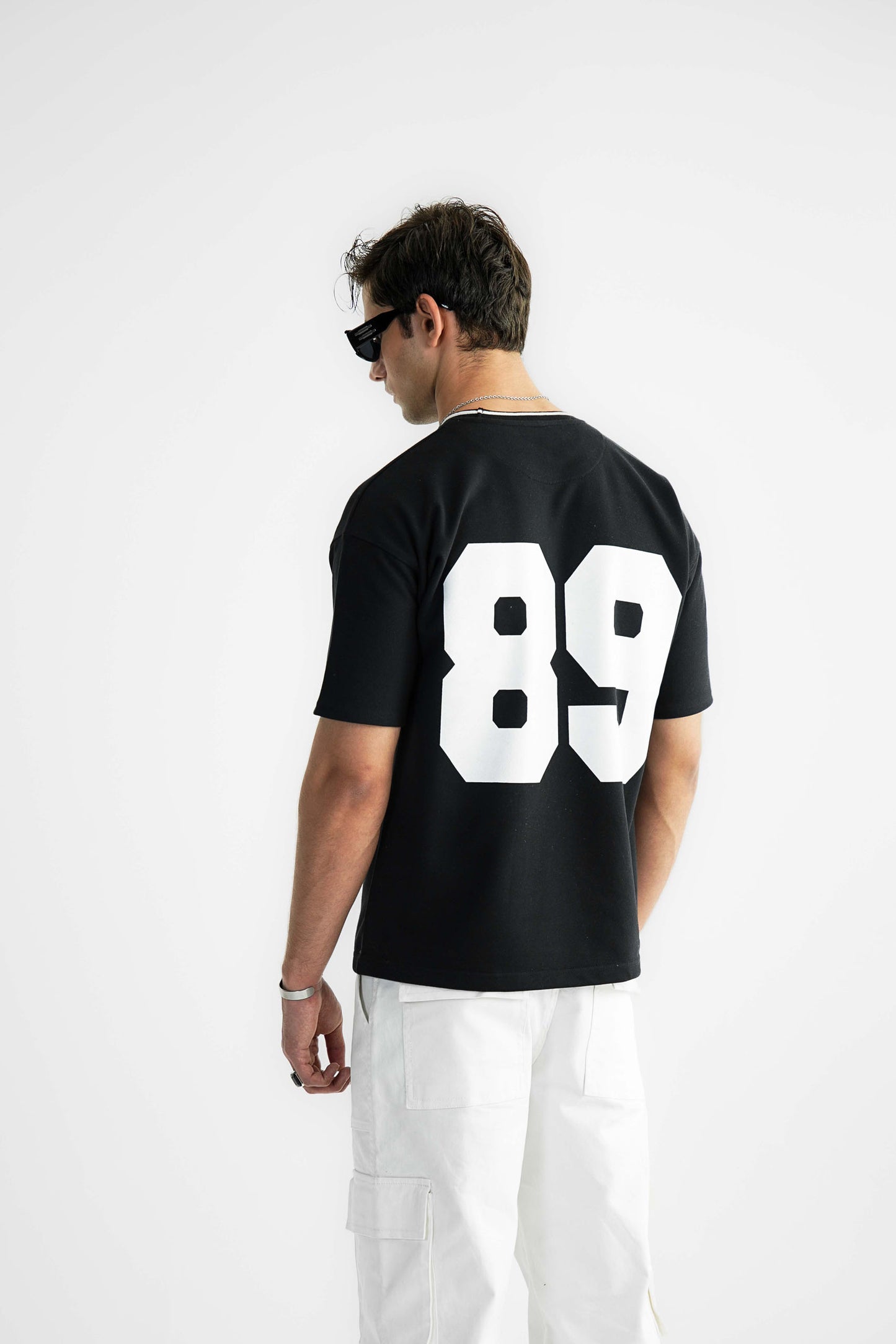 Boston 89 Black Oversized Heavyweight Tee