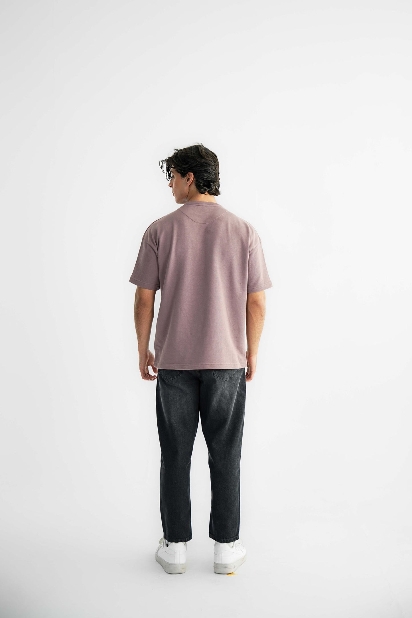 Nirvana Mauve Oversized Heavyweight Tee