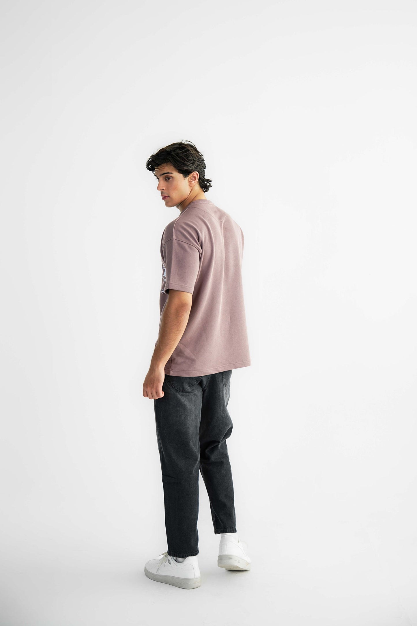 Nirvana Mauve Oversized Heavyweight Tee