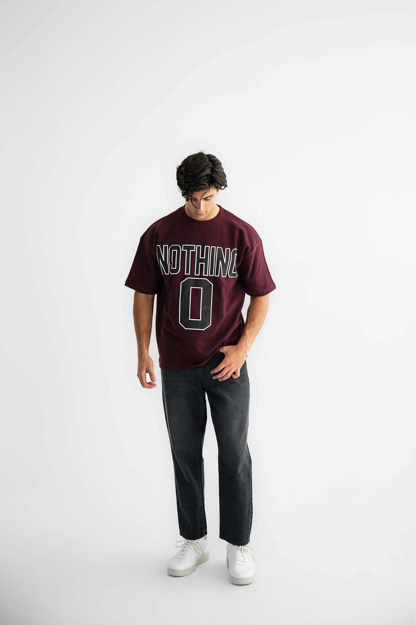 Nothing 0 Redwine Oversized Heavyweight Tee