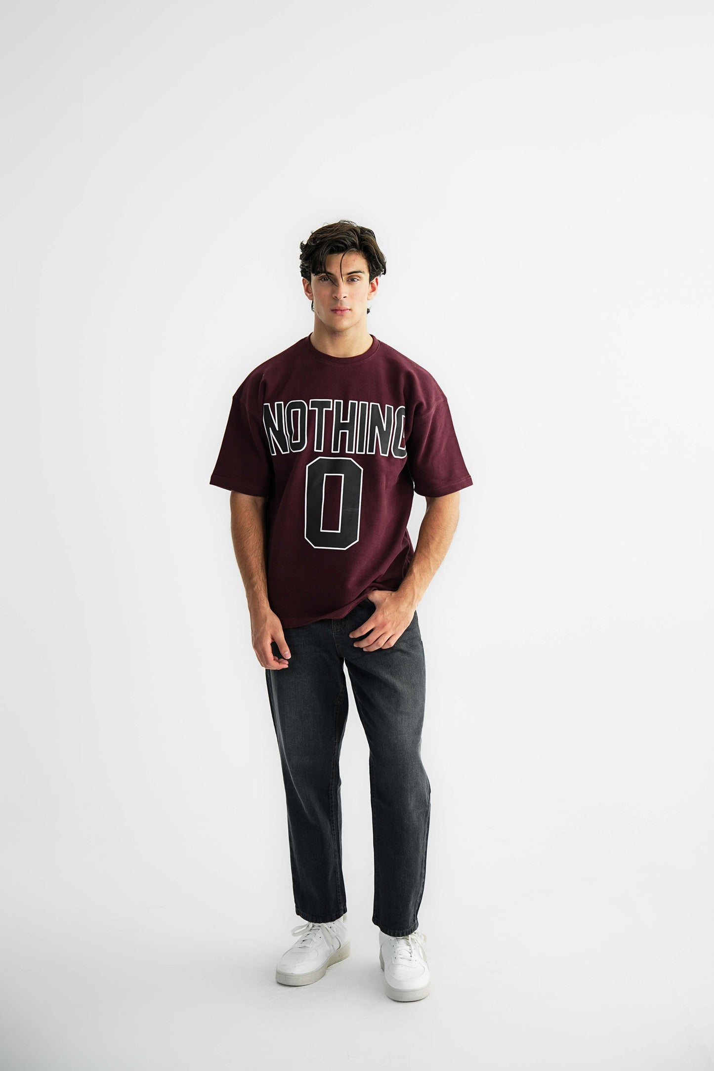 Nothing 0 Redwine Oversized Heavyweight Tee