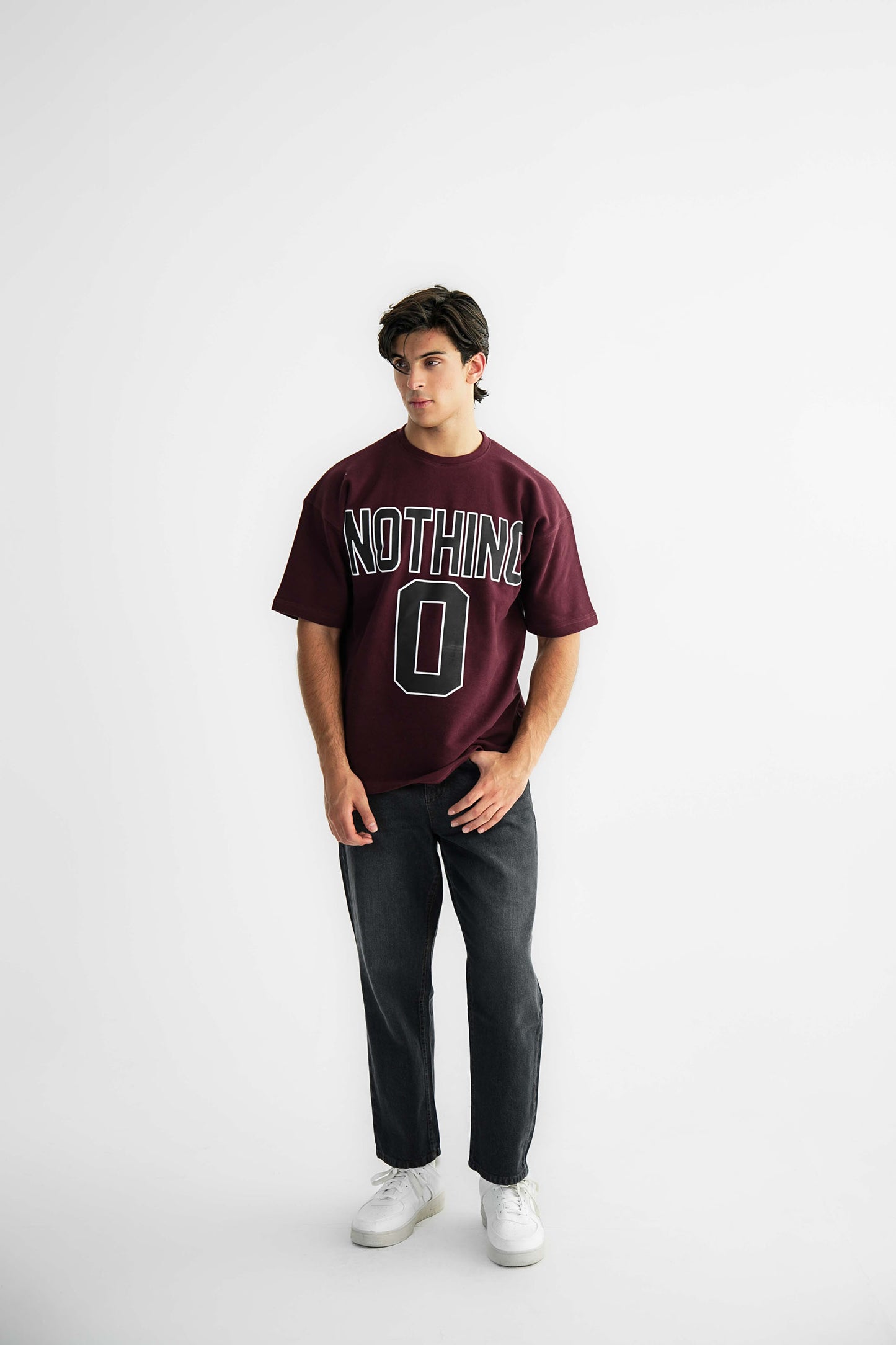 Nothing 0 Redwine Oversized Heavyweight Tee