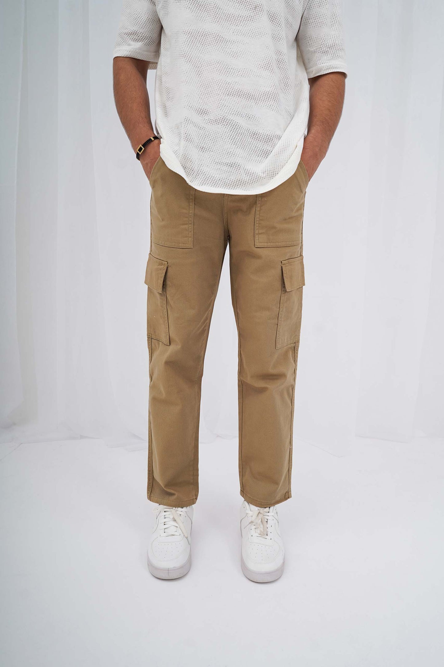 Beige Cargo Pants