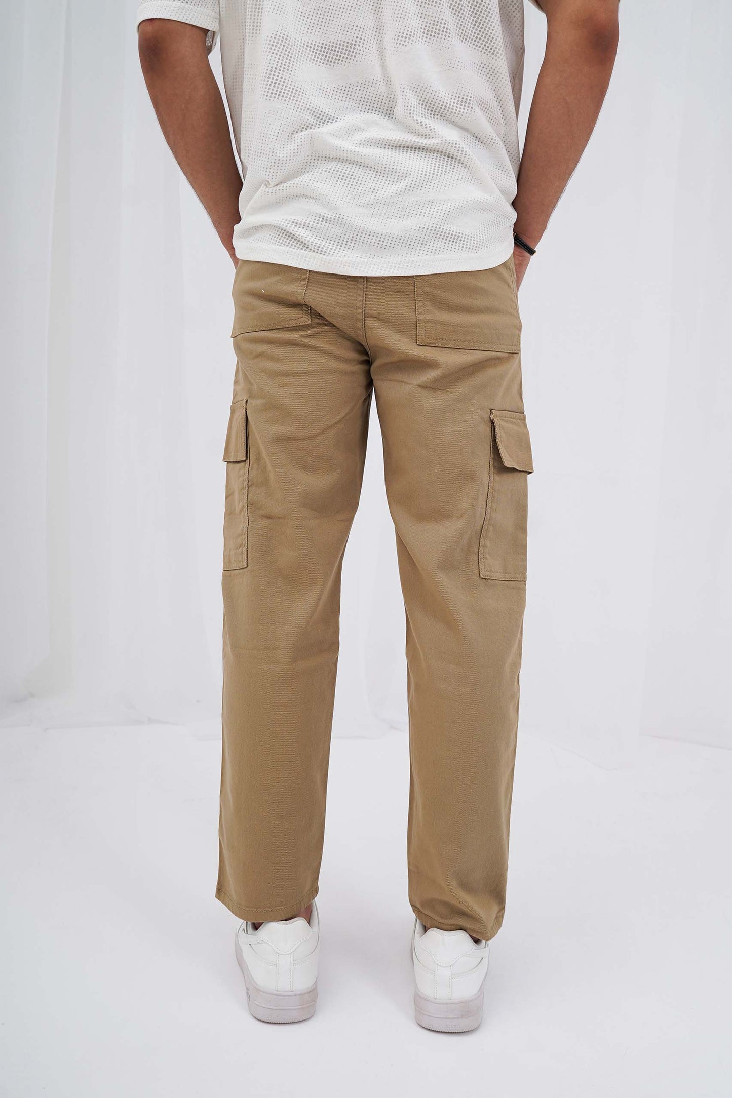 Beige Cargo Pants