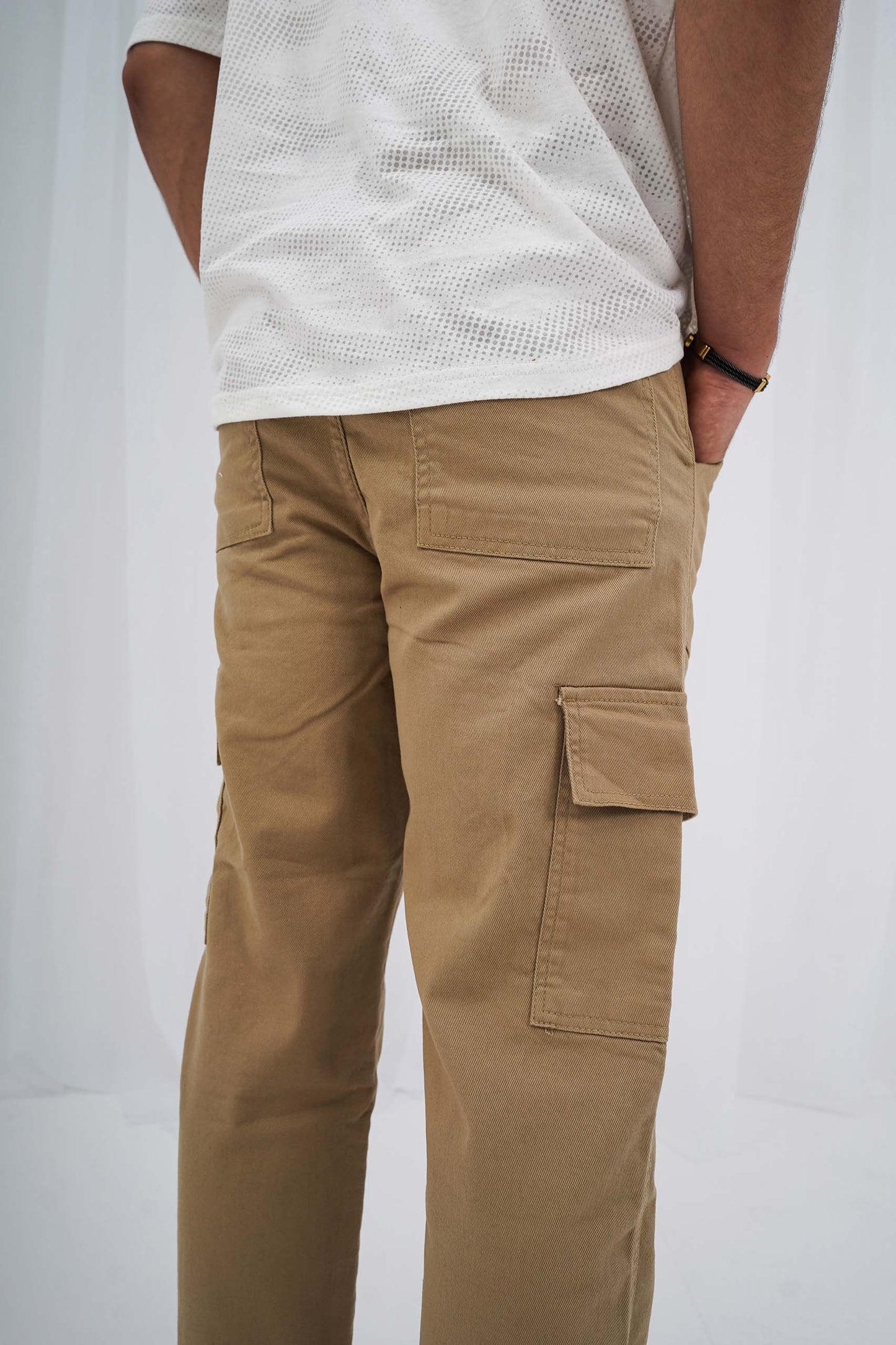 Beige Cargo Pants