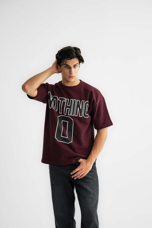 Nothing 0 Redwine Oversized Heavyweight Tee