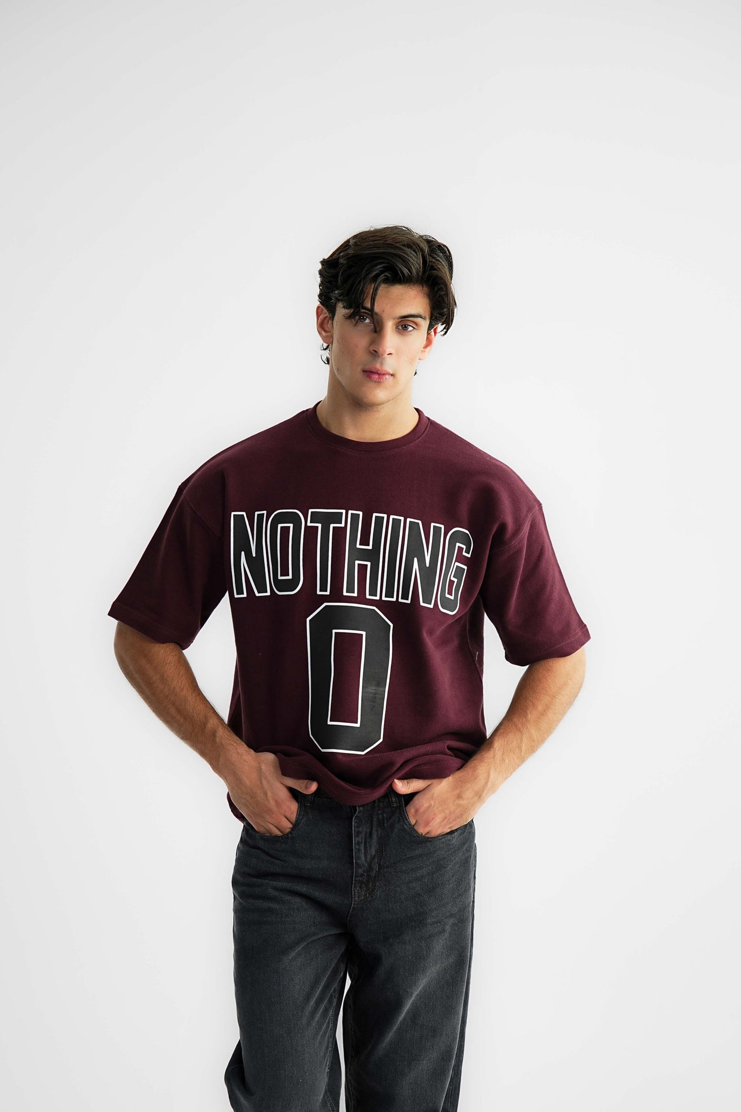 Nothing 0 Redwine Oversized Heavyweight Tee