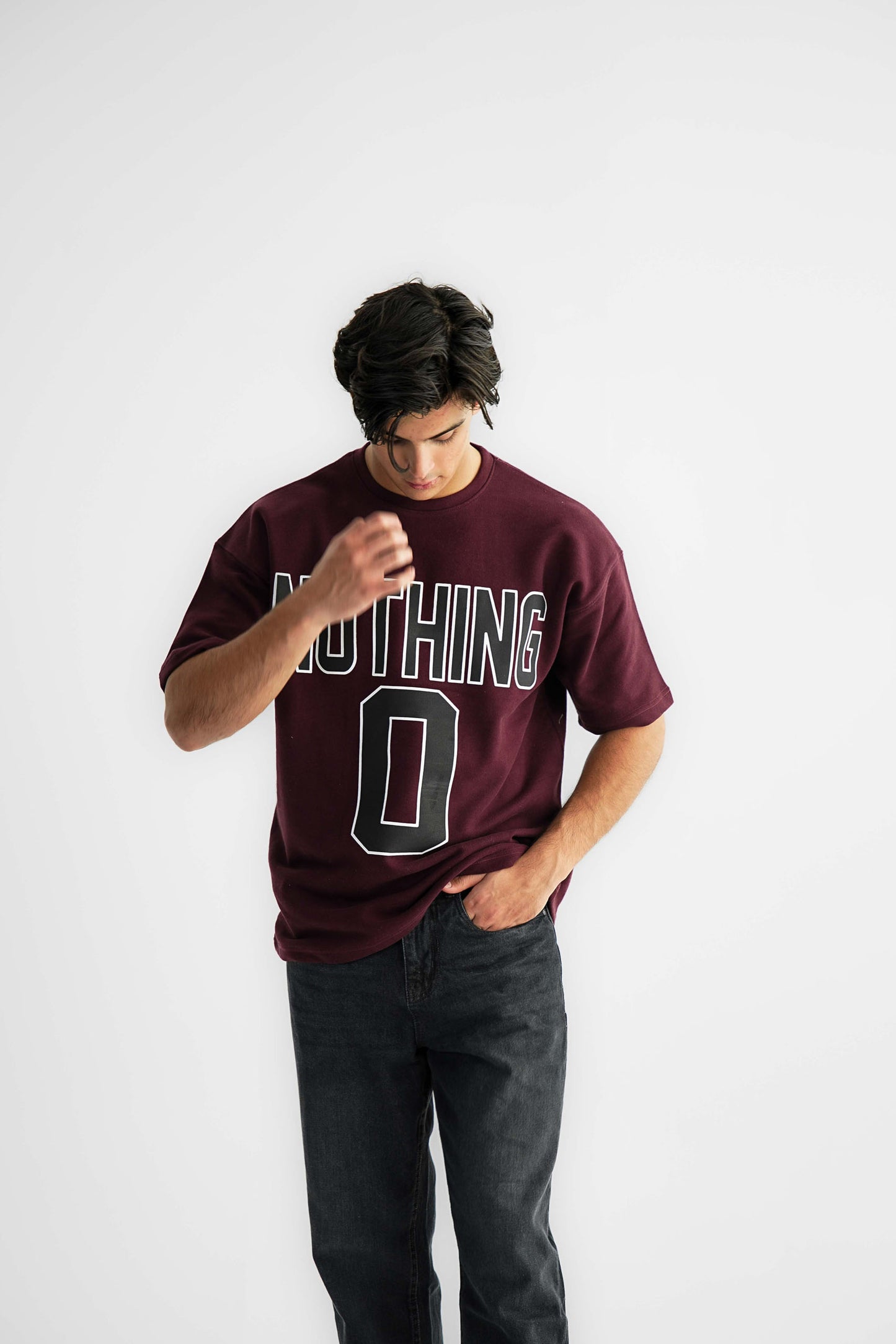 Nothing 0 Redwine Oversized Heavyweight Tee