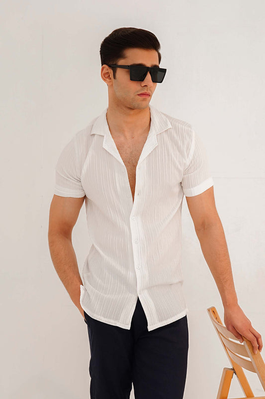 Textured Cuban Shirt (CS012)
