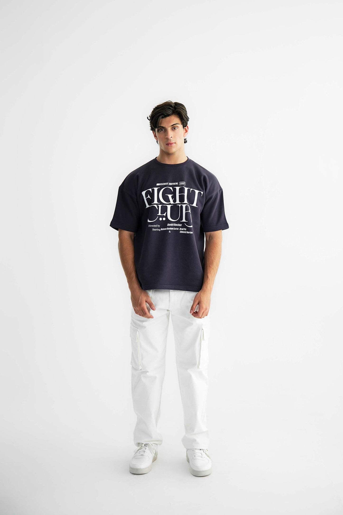 Fight Club Purple Oversized Heavyweight Tee