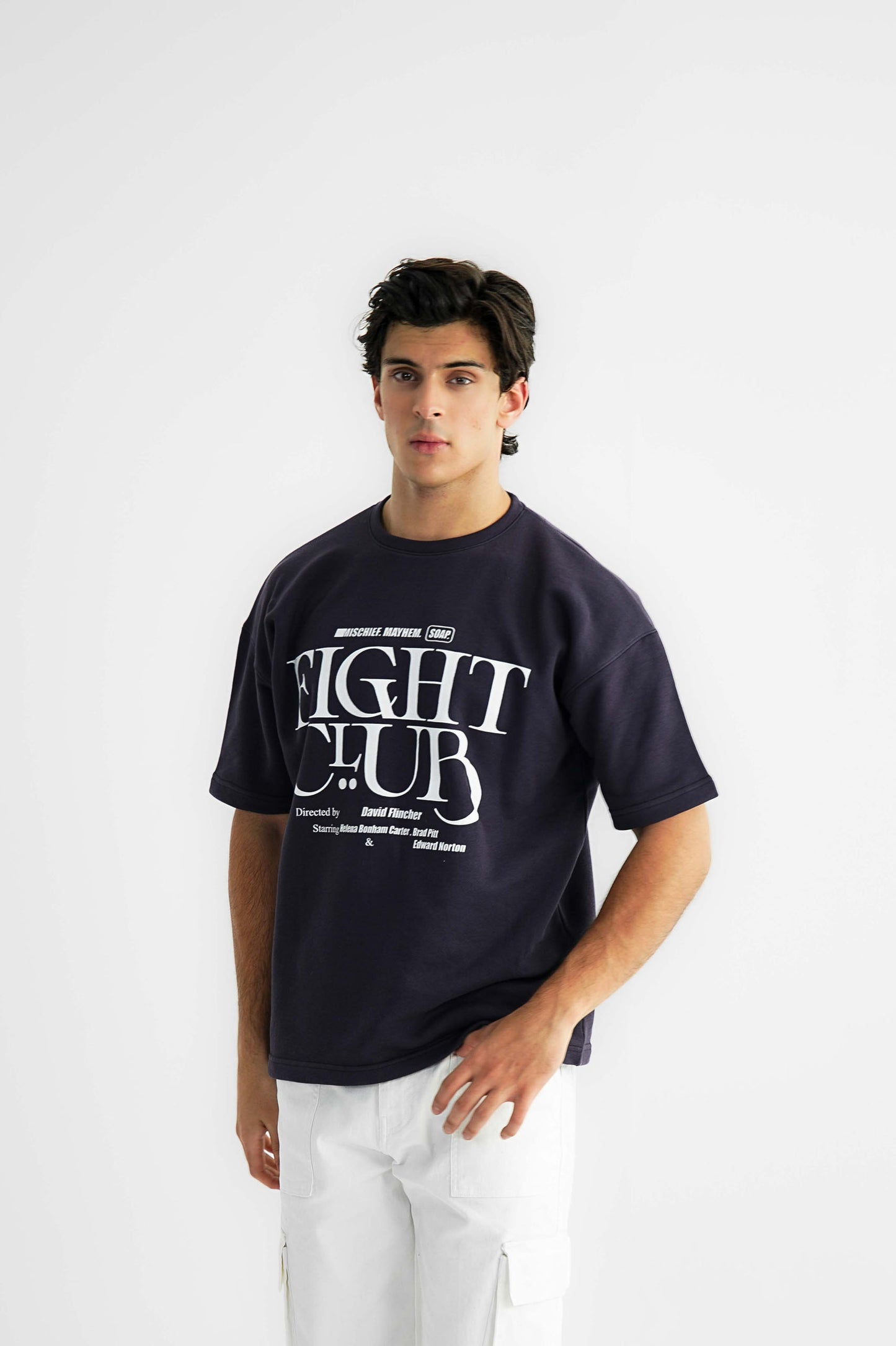 Fight Club Purple Oversized Heavyweight Tee